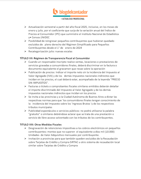 BlogDelContador's tweet photo. 🔴MEDIDAS FISCALES PALIATIVAS Y RELEVANTES: PUNTEO DE TEMAS MÁS IMPORTANTES

⏩Resumen de lo mas relevante del paquete fiscal sancionado ayer en Diputados.