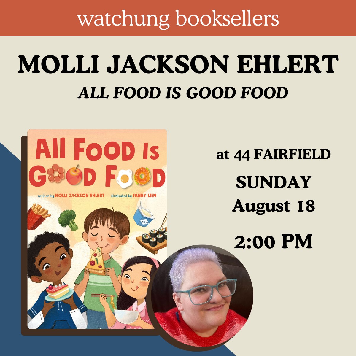 mollimakes's tweet image. Join me @watchungbooks on August 18 to celebrate the launch of ALL FOOD IS GOOD FOOD. I'll do a reading of the book, sign copies, and have some activities for the kiddos to have some fun with. See you there! #foodneutrality #intuitiveeating #PictureBooks 
tinyurl.com/3ekecedn