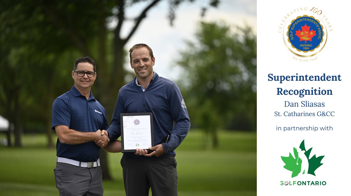 OGSA (@ontariogsa) on Twitter photo Hats off to #OGSA member Dan Sliasas <a href="/danomite15/">Dan Sliasas</a> and his exceptional team <a href="/stcgcc/">St. Catharines G&CC</a> for a stellar job hosting the 102nd Ontario Men's Amateur Championship! <a href="/TheGolfOntario/">Golf Ontario</a> #TodayInOntario #OntarioSupers Hats off to #OGSA member Dan Sliasas <a href="/danomite15/">Dan Sliasas</a> and his exceptional team <a href="/stcgcc/">St. Catharines G&CC</a> for a stellar job hosting the 102nd Ontario Men's Amateur Championship! <a href="/TheGolfOntario/">Golf Ontario</a> #TodayInOntario #OntarioSupers