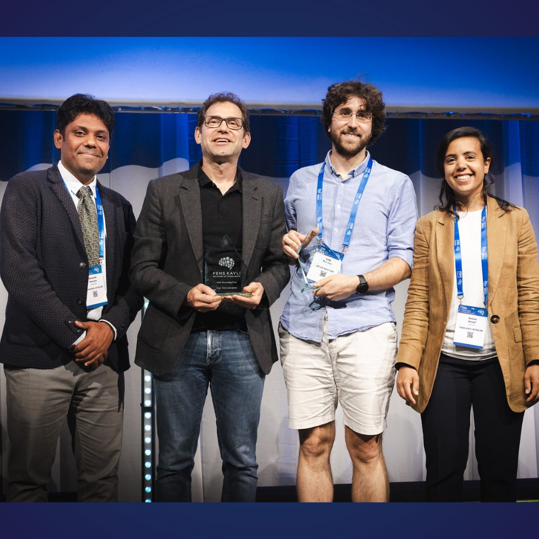 FENSorg's tweet photo. We're thrilled to announce the recipients of this year's FENS-KAVLI Network of Excellence prizes:

🏆 Prof. Peter Scheiffele won the FKNE Mentoring Prize

🏆 @l_petrucco was awarded the FKNE PhD Thesis Prize

Congratulations to the awardees! 🎉

@FensKavliNet https://t.co/xo5D2b76uJ