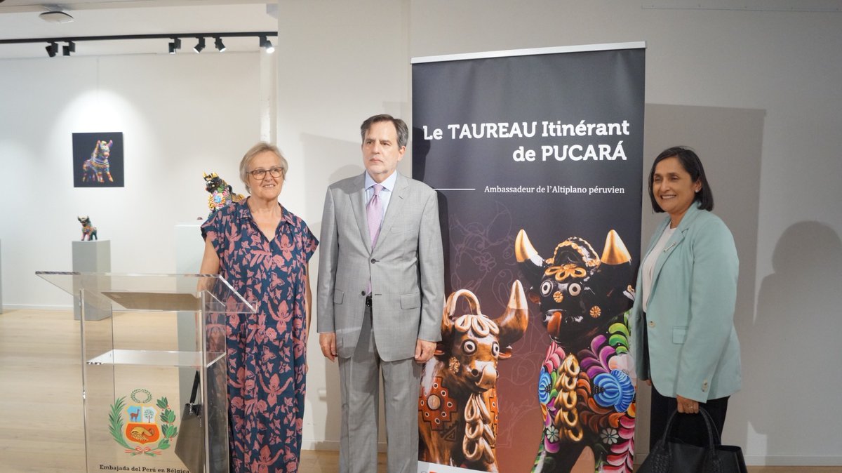 📷Inauguramos el 27 de junio la muestra cultural “le Taureau de Pucará, Ambassadeur de l’Altiplano Péruvien”.
📷La exposición estará abierta al público hasta el 6 de julio, de lunes a sábado, de 14h a 18h.
Sala Forum -W-Halll - Av. Charles Thielemans 93, 1150 Woluwe-Saint-Pierre.