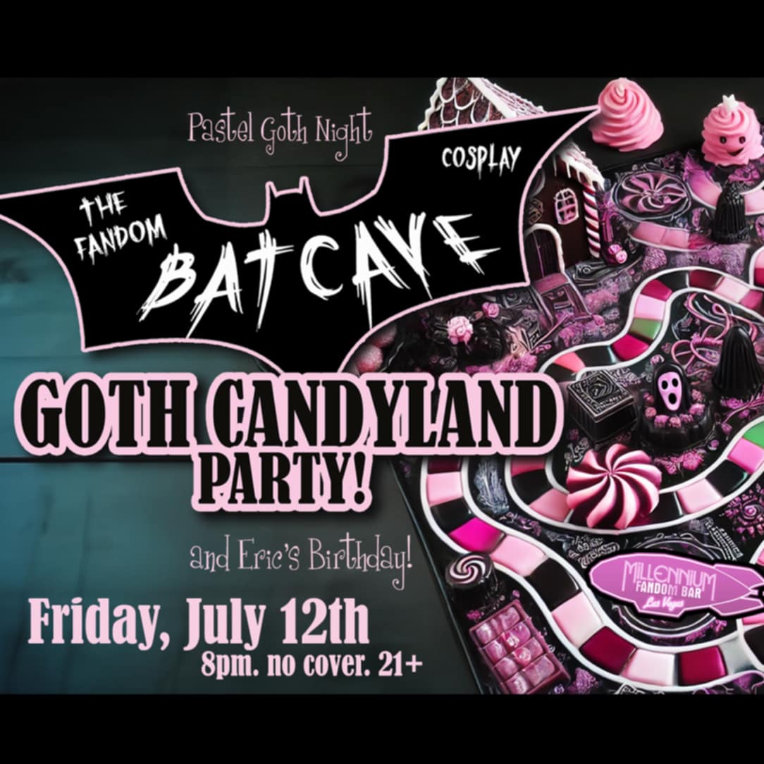 FandomBarLV's tweet photo. https://t.co/GdGMJej2p0
#MillenniumFANDOMBAR #FandomBar #FandomBarVegas #Fandom #Cosplay #CosplayBar #Costumes #LetsFandom #Cocktails #Mocktails #LasVegas #thingstodo #CosplayGothic #Goth #darkwave #industrial #GothMusic #GothNight #DarkKnight #TheBatCave #GothCandyland https://t.co/9IjA9ZMNGR