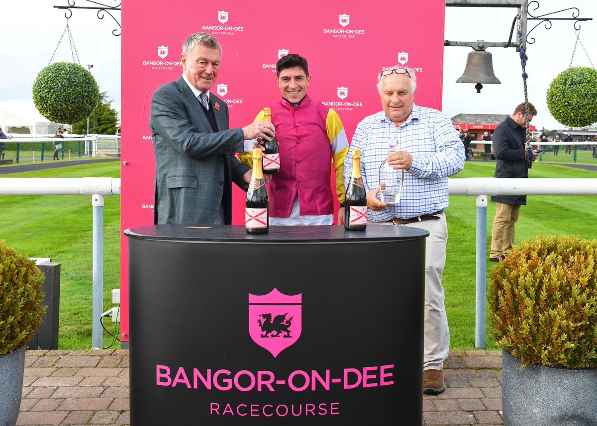 bangorraces (@bangorraces) on Twitter photo RACE 2 RESULT: THE BECK'S HANDICAP STEEPLE CHASE
🥇Jerrash
🥈I Am Gonna Be
🥉Peacocks Secret
Jockey: Gavin Sheehan
Trainer: Peter & Michael Bowen
Owner: Mr P. Bowen
📸 <a href="/offphoto/">OfficialPhotographers</a> <a href="/BudBrewingUKI/">Budweiser Brewing Group UK&I</a> <a href="/GavinSheehan92/">Gavin Sheehan</a> RACE 2 RESULT: THE BECK'S HANDICAP STEEPLE CHASE
🥇Jerrash
🥈I Am Gonna Be
🥉Peacocks Secret
Jockey: Gavin Sheehan
Trainer: Peter & Michael Bowen
Owner: Mr P. Bowen
📸 <a href="/offphoto/">OfficialPhotographers</a> <a href="/BudBrewingUKI/">Budweiser Brewing Group UK&I</a> <a href="/GavinSheehan92/">Gavin Sheehan</a>