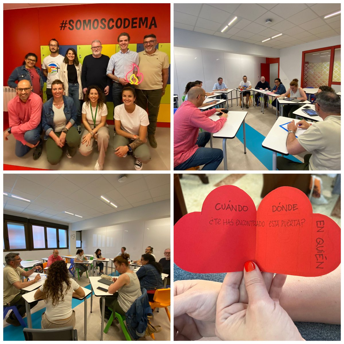 El equipo de pastoral #CODEMA, coordinado por <a href="/jmsueirocmf/">Josema 🎧🎵📱</a>, se reúne para evaluar, hacer memoria del curso y establecer propuestas de mejora. #AbrazaLoDistinto #SomosCodema. <a href="/cmfsantiago/">Claretianos Santiago</a> <a href="/PedagogicosS/">Pedagogicos Claretianos de Santiago</a> <a href="/epapcmf/">EPAP CMF Santiago</a> <a href="/ApostoladoCmfSt/">APOSTOLADO CMF ST</a> <a href="/EC_Asturias/">EC Asturias</a> <a href="/fproclade/">✳️ Fundación PROCLADE</a> @ymisioncmf