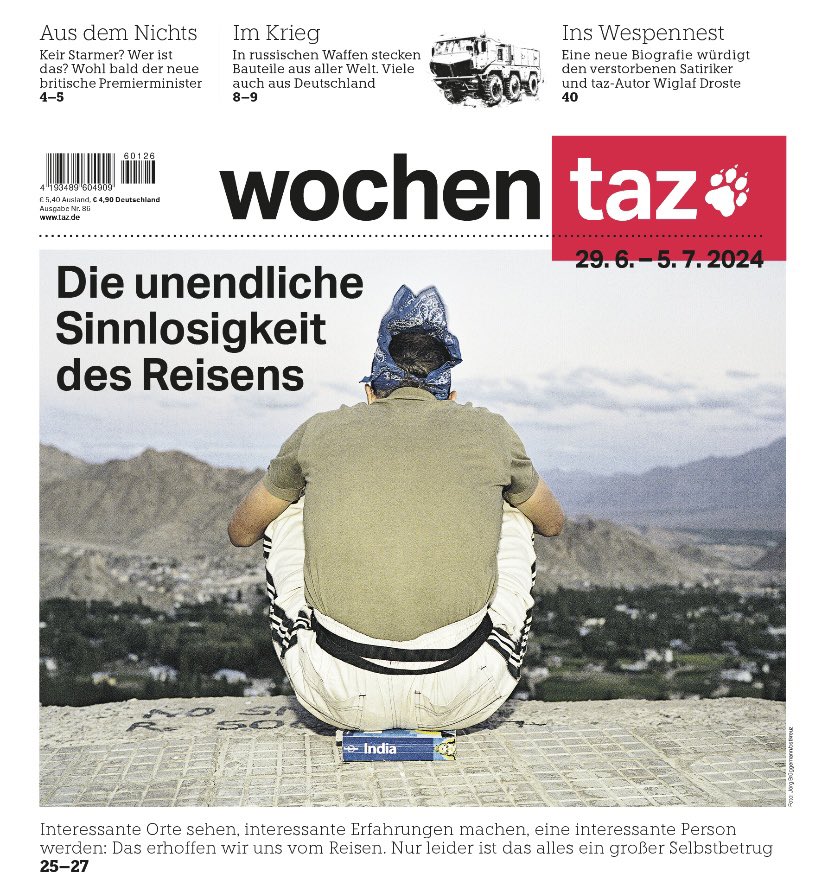 „Wenn ein Urlaub lediglich das Streben nach unveränderlicher Veränderung ist, eine Umarmung des Nichts, warum sollte man dann darauf bestehen, dass er etwas bedeutet?“

Aus unserer Titelgeschichte - morgen am Kiosk.