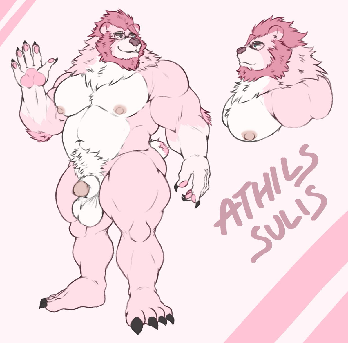 THANK YOU SO MUCH x.com/GL_Kousuke. You always do amazing  art! Bringing my Himbo bear to life.