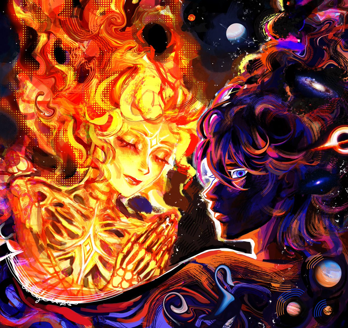 Even a star will burn out eventually #oclore #artwork #illustration