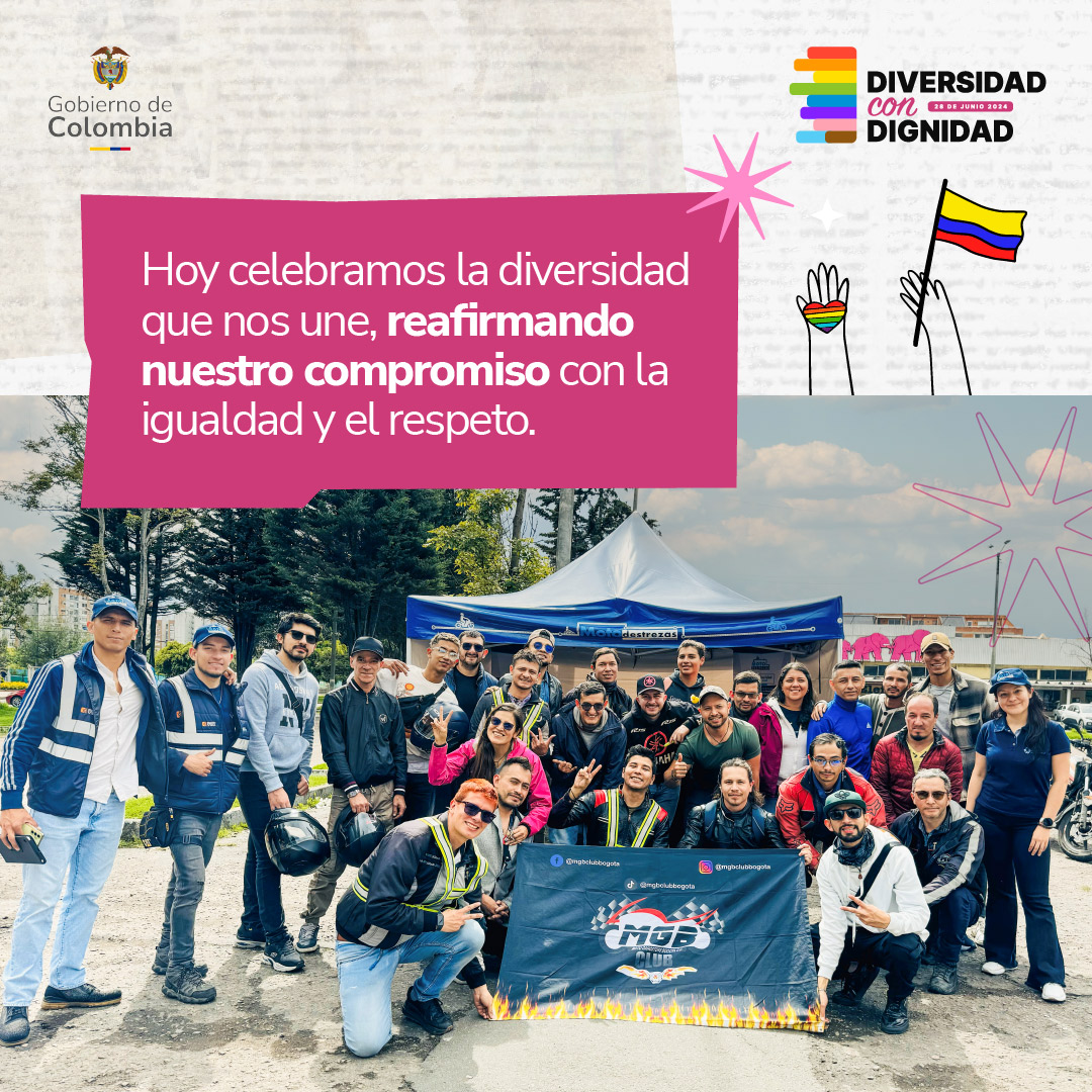 ansvcol's tweet photo. 🏳️‍🌈📷| En el marco de este mes, desarrollamos la jornada ‘Muévete con orgullo’, a través de nuestro programa #MotoDestrezas en #Bogotá 📷@MgbBogota #DiversidadConDignidad por una #MovilidadSegura 

@ViceColombia @dirlgbtiqcol https://t.co/79AudM1rnm