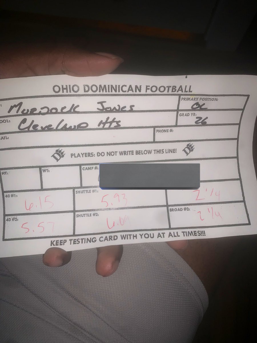 _murkkk's tweet photo. Had a great time at @OhioDominicanFB camp @CoachCookOL @CoachJamesLee https://t.co/Nk3m0Wcg2h