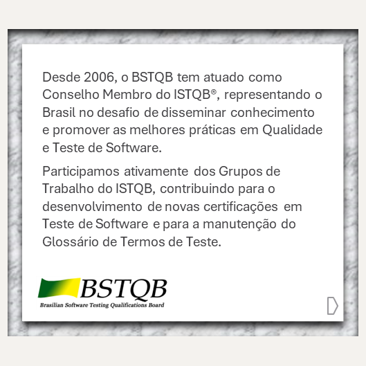 BSTQB's tweet photo. Comemore conosco nossa nova identidade visual e aproveite para saber um pouco de nossa história.
https://t.co/w1UskJmSMX
#bstqb #istqb #ctfl #testedesoftware #qualidade #certificacao https://t.co/60QnRxEOFP