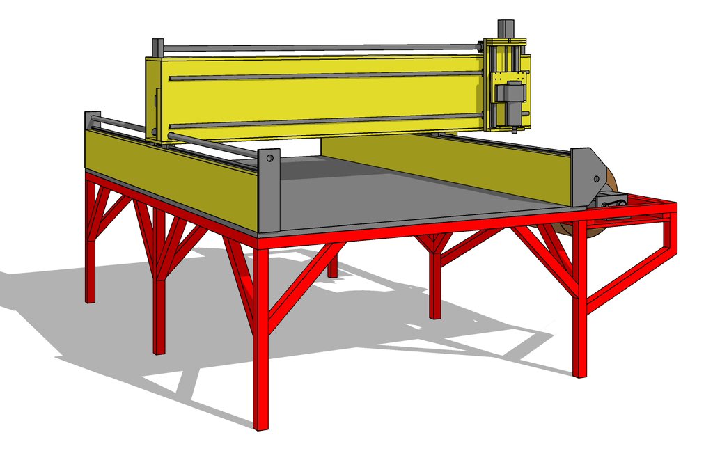 Bk_Klassic's tweet image. Currently working on a commissioned design for an industrial level CNC router for a buyer. #cnc #mechanicaldesign #machinedesign #CAD
