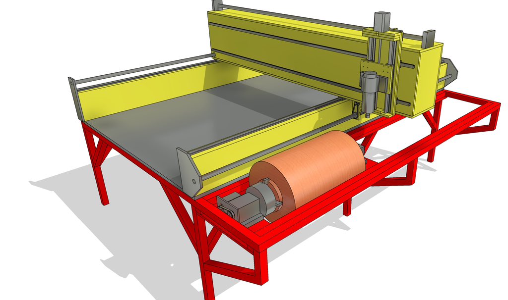 Bk_Klassic's tweet image. Currently working on a commissioned design for an industrial level CNC router for a buyer. #cnc #mechanicaldesign #machinedesign #CAD
