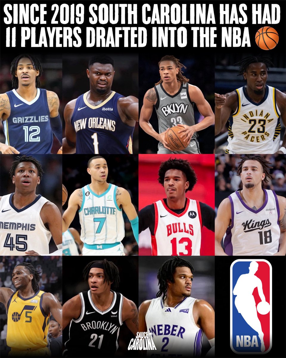 The state of South Carolina had 11 players drafted into the NBA since 2019
