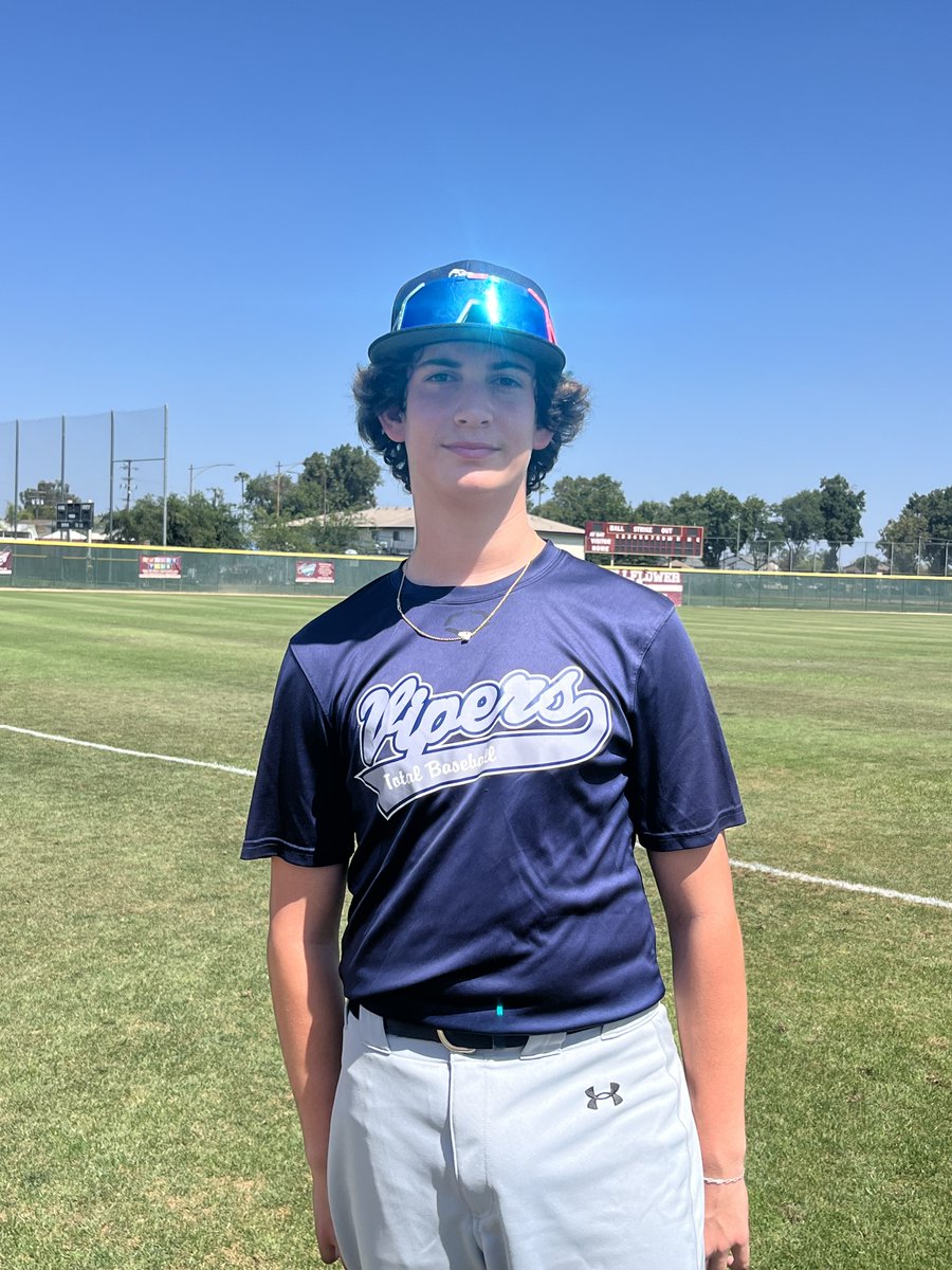 F: <a href="/TBVipers/">Total Baseball Vipers</a> 16U 11, California Warriors 16U 1
PoG: <a href="/Alonzo__G/">Alonzo Gonzalez</a> 1-2, HR, 3 RBI
Pitcher: <a href="/calebgitlin/">Caleb Gitlin</a> 4 IP, 8K, 2H