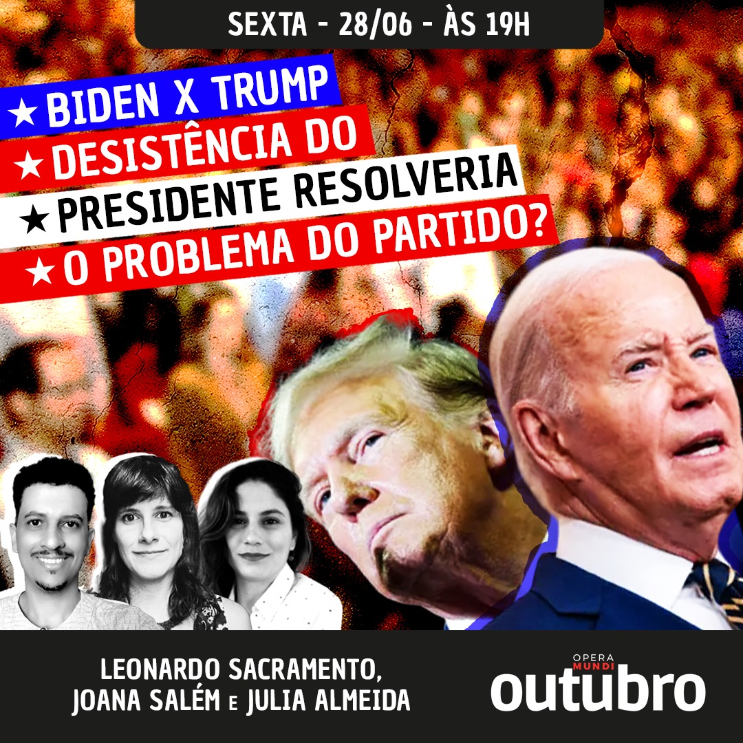 O Outubro desta sexta (28/06) conta com a participação do pesquisador Leonardo Sacramento, da historiadora <a href="/salem_joana/">joana salém vasconcelos</a> e da professora <a href="/julia_avs/">Julia Almeida</a> para debater o último debate presidencial nos Estados Unidos.

Assista ao vivo, a partir das 19h:
youtube.com/live/lVVe8Xfj0…