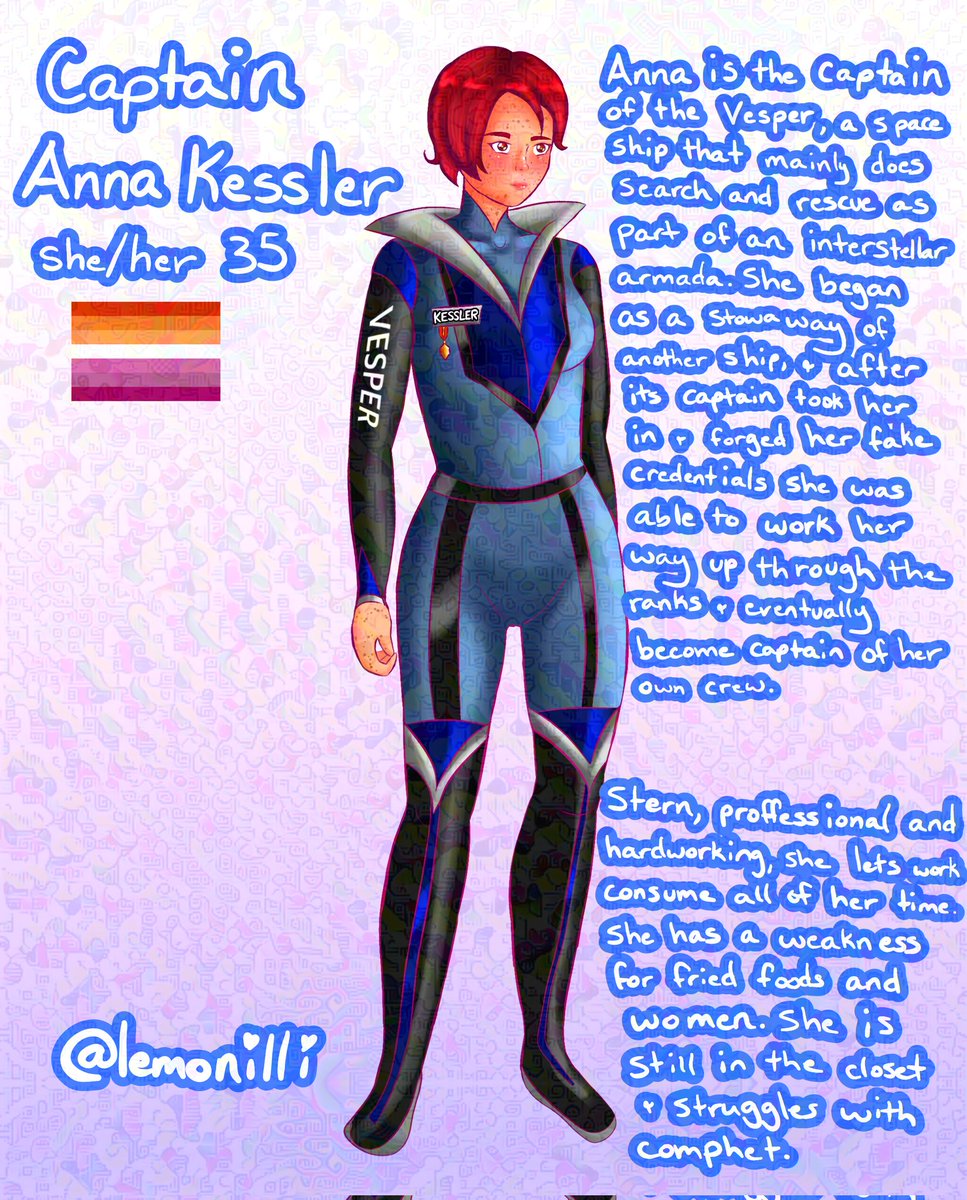 lemonilli's tweet image. this year I'm the same age as my oc so I had to draw her for pride month #oc #originalcharacter