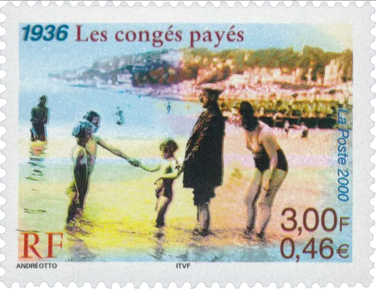 IndieColle's tweet photo. 🖃 Et voici le thème de cette #BBQJam !
Il s'agit d'un timbre émis par la poste dans les années 2000 pour commémorer l'instauration des congés payés en 1936.
Clin d’œil à l'actualité mais un élément qui rappelle également les vacances d'été, moments propices aux barbecues ! https://t.co/4ahyTWSnEs
