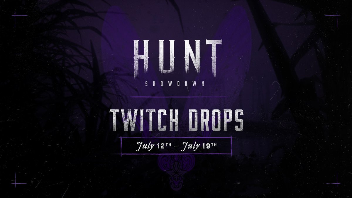 August is just around the corner, so as we prepare to enter the new era, let's celebrate all the exciting things to come with some Twitch Drops!

From July 12th to July 19th, earn amazing rewards by watching your favorite Hunt streamers.