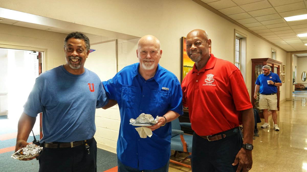 musowls's tweet photo. Colleagues celebrated Assistant Headmaster Barry Ray with Bryant’s breakfast sandwiches on his last official day in the office. Happy retirement, Coach Ray. We will miss you! https://t.co/sh9Vz4jxSZ