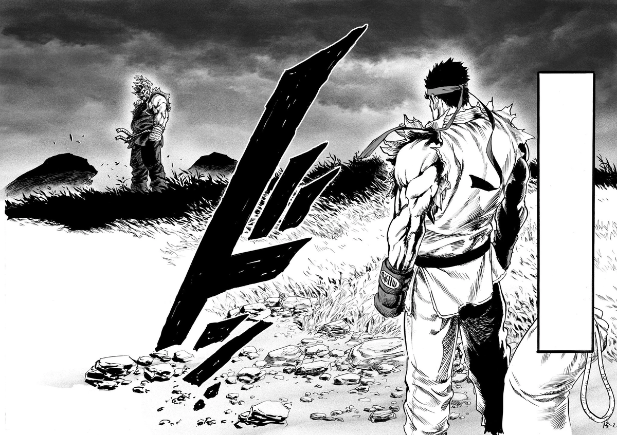 nbajambook's tweet photo. Akuma vs. Ryu by Yusuke Murata. https://t.co/WCHshYIcPx