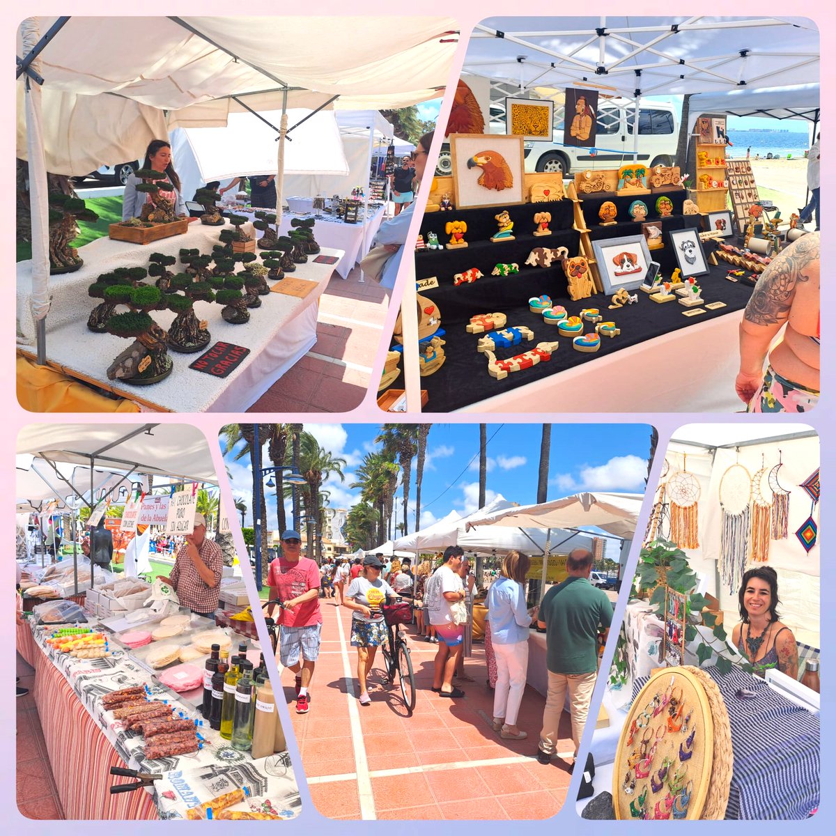 EL 30 DE JUNIO, "MERCADO ARTESANO DEL MAR MENOR" EN SANTIAGO DE LA RIBERA DE 10 A 24 HORAS, MAS DE UNA TRINTENA DE PUESTOS ARTESANOS EN LA EXPLANADA DE BARNUEVO, OFRECERAN AL PUBLICO, TODA LA ARTESANIA QUE SE HACE EN LA REGION POR LOS ARTESANOS DEL GREMIO REGIONAL DE ARTESANIAS.