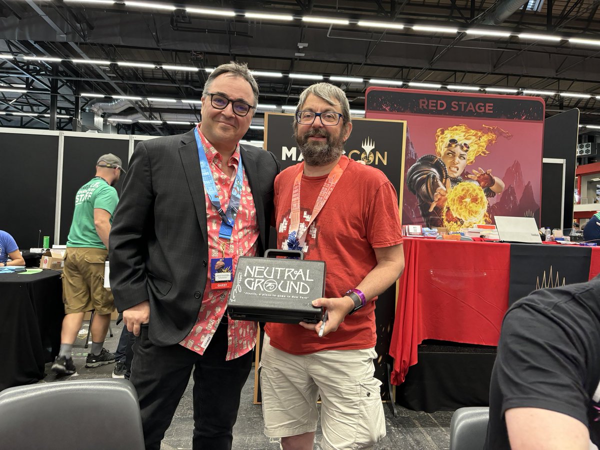 Day one of MagicCon Amsterdam is over.   Met <a href="/Top8Games/">Brian David-Marshall</a> and got him to sign it. I got it at Pro Tour Paris 1997 when John Finkel was sent to retrieve it. How times have changed!