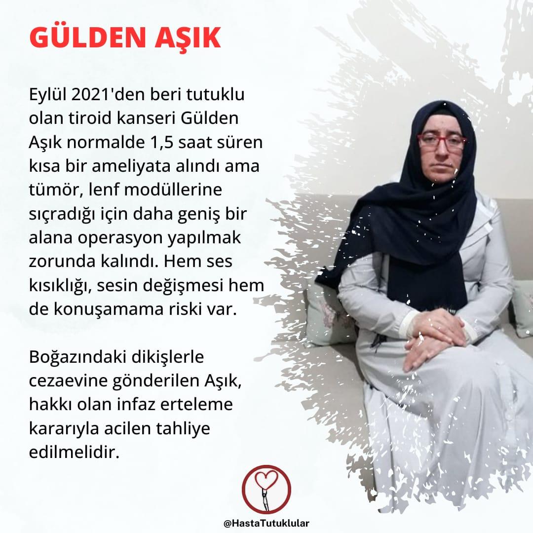 Hastalr_Tutuklu's tweet photo. Hırant Dink'in katili Ogün Samast, iyi halden dolayı Kasım ayında tahliye edildi, adliyeden tesbih sallayarak çıkıyor artık.

Ama tiroid kanseri Gülden Aşık, ByLock kullandığı iddiasıyla 2021'den beri cezaevinde!

#borsa 38 ZAM Siccin 9 
#asgariücret Szymanski
AdaletinizBuMu https://t.co/lDRbNeMvIK