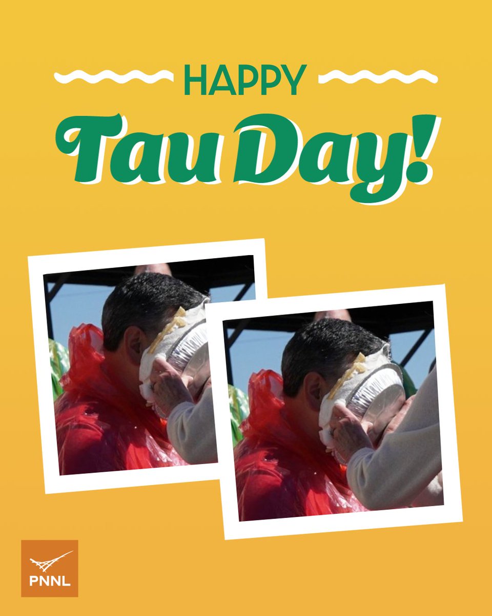 PNNLab's tweet photo. Don’t forget to eat twice the amount of pie today 🥧🥧 #TauDay https://t.co/FE4JEKpAM4