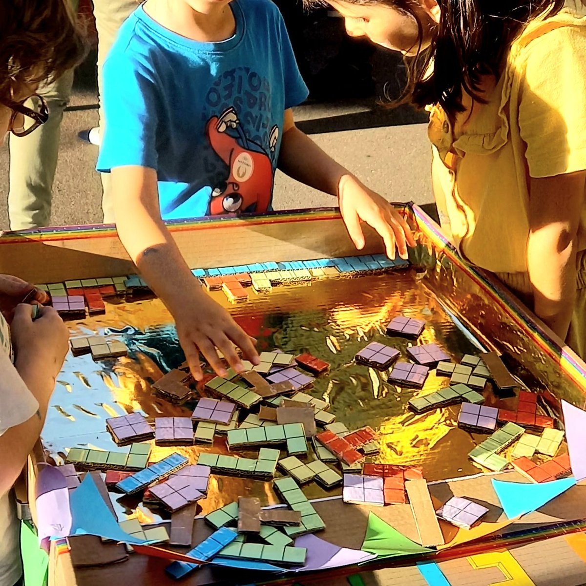 Kermesse de l'école de fiston 
Bonne idée le Tetris débranché ;)