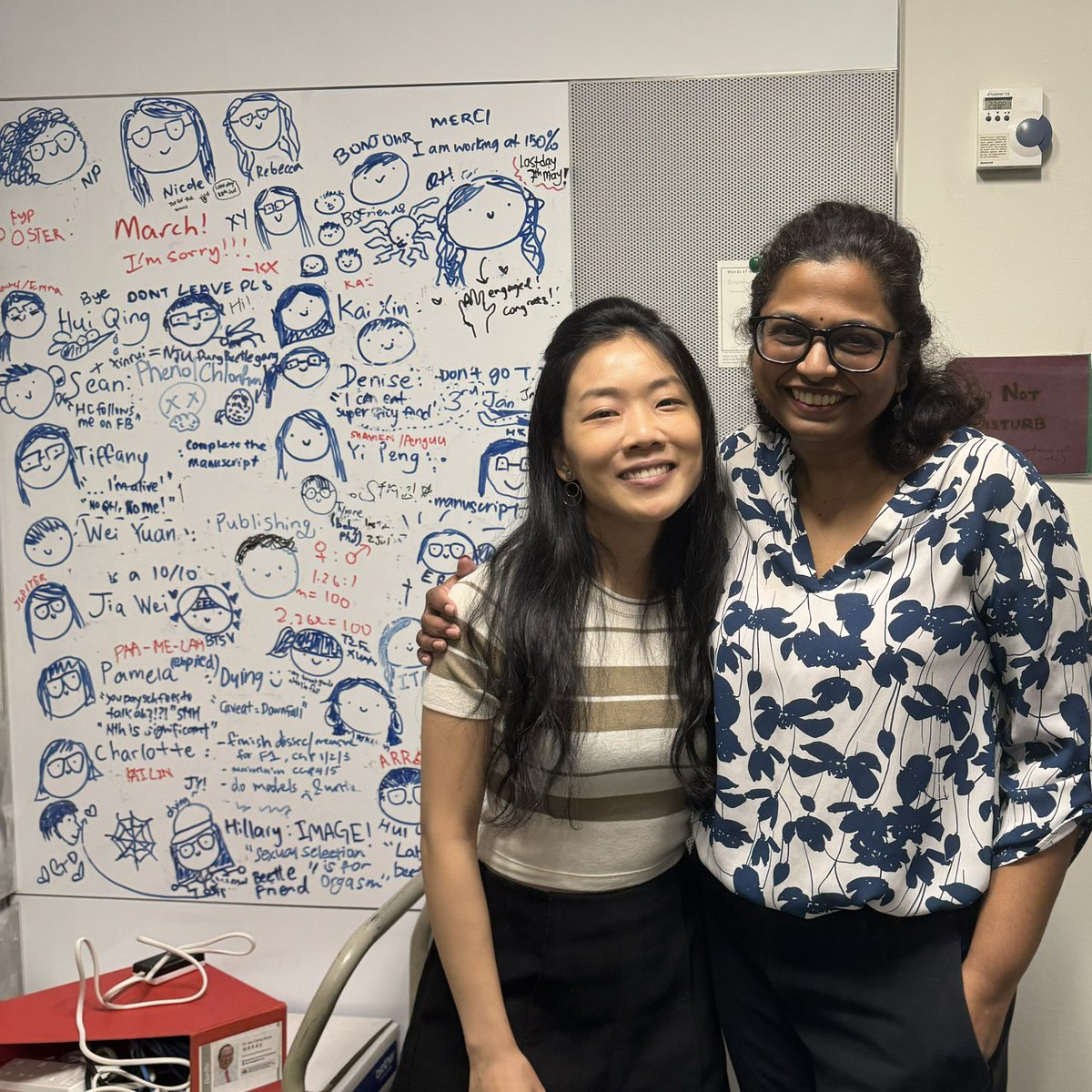 Nalini Puniamoorthy (@nalini_drp) on Twitter photo It was such a pleasure catching up with <a href="/qiazhua/">Qiaz Hua 🐙</a>. She was the 1st RA to join me in 2017 & helped build our lab from ground up. She is now Dr. Hua, doing her postdoctoral work in France. SO proud of her & wishing her the very best. It was such a pleasure catching up with <a href="/qiazhua/">Qiaz Hua 🐙</a>. She was the 1st RA to join me in 2017 & helped build our lab from ground up. She is now Dr. Hua, doing her postdoctoral work in France. SO proud of her & wishing her the very best.