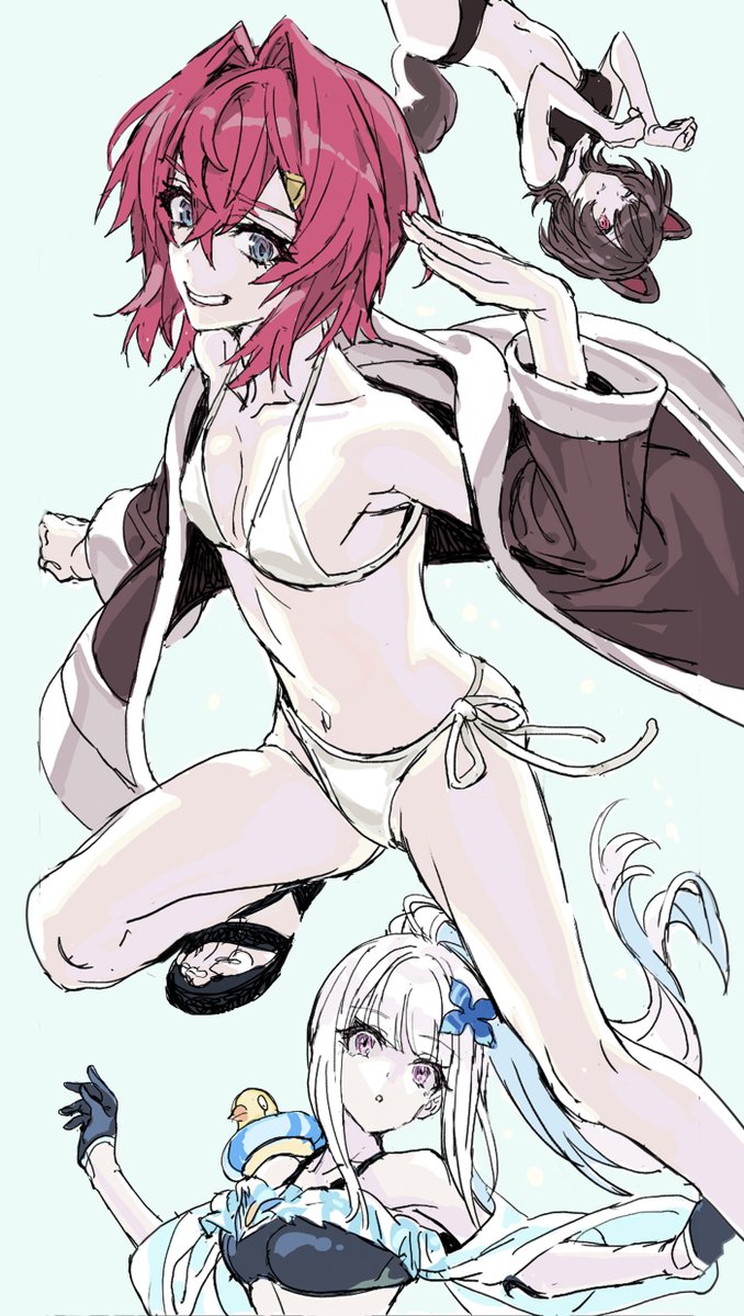 アンジュ・カトリーナ(にじさんじ) ,戌亥とこ ,リゼ・ヘルエスタ 「」|ノビタのイラスト