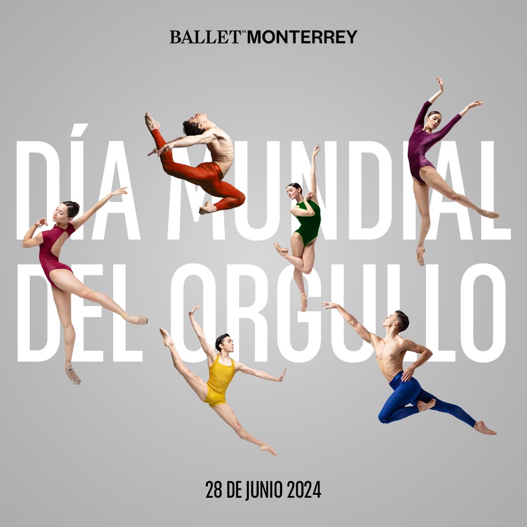En Ballet de Monterrey hoy, como cada año, nos unimos a la lucha de las personas que han hecho de este mundo uno más abierto, y más inclusivo para que las nuevas generaciones puedan ser quien quieran ser sin temor, libres de prejuicios.

Feliz Día del Orgullo LGBT+ 🏳️‍🌈