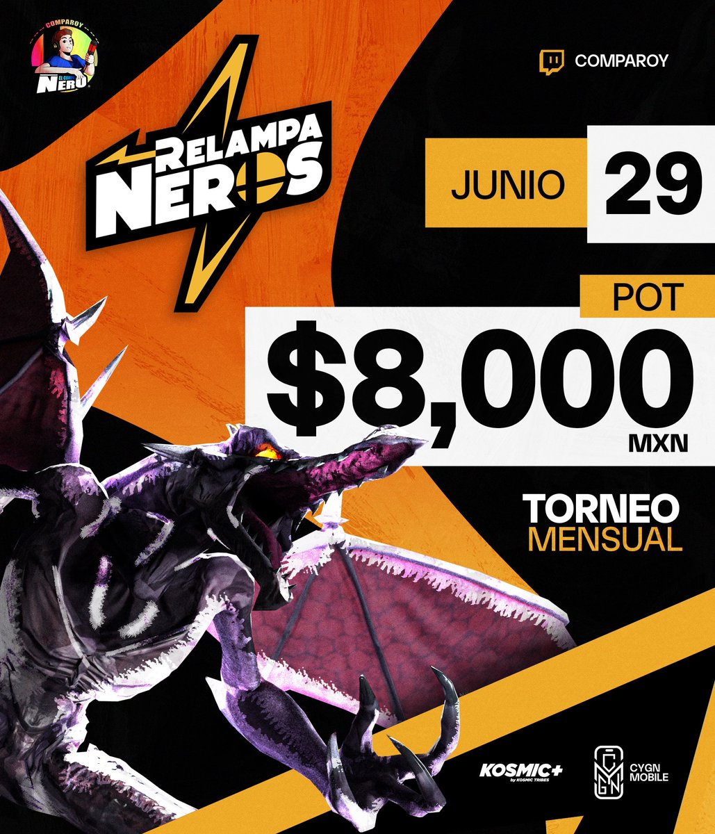 Compa_Roy's tweet image. ÚLTIMO DÍA DE REGISTRO 👀⚡

💵 8K POT (450usd) 
📅29 de junio 17:00pm  
📝Cap 300 jugadores  
🗺️ Region Locked (NA, Centroamérica, Puerto Rico, Islas Virgenes de USA)

Inscríbete: start.gg/tournament/rel…