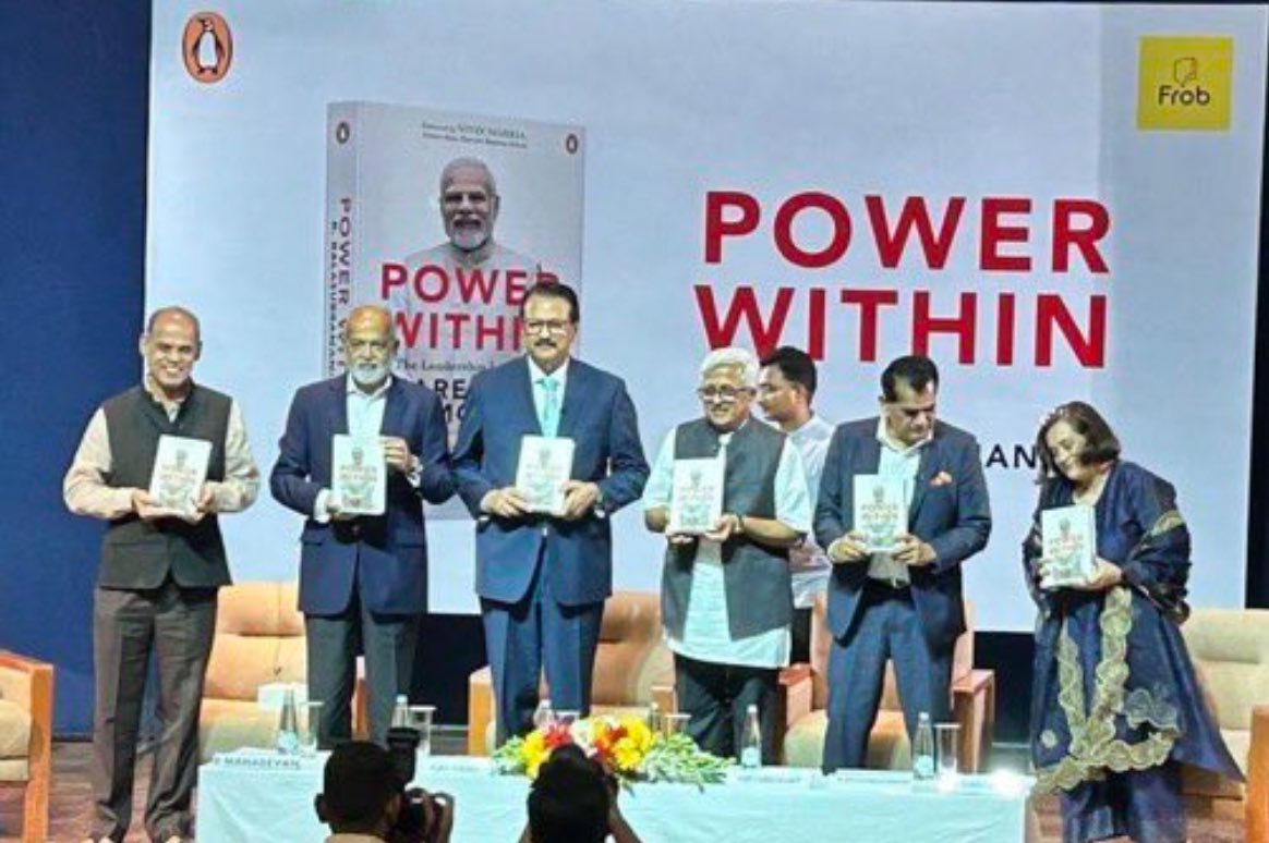 sikka_harinder's tweet photo. #PowerWithinBook by Dr R Balasubramaniam is based on @narendramodi It’s an amazing compilations of unique lessons on leadership, put to practical use with great degree of success by the longest serving Prime Minister.
It was my privilege to be part of august audience & listen to the learned on stage. The book deserves to be in every library across globe for it teaches what it takes to be a true leader.