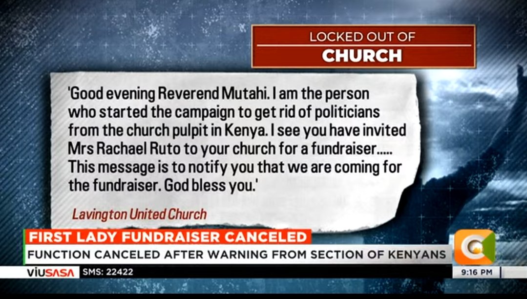 itskipronoh's tweet photo. We are fixing the nation and will not allow churches to receive dirty money again. They will not believe! #OccupyChurches #OccupyEverywhere https://t.co/oOOPKj3QyH