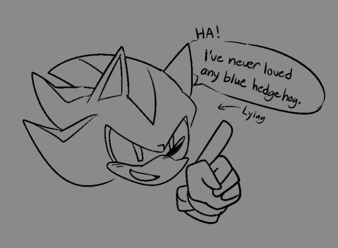 I've been drawing some very dumb sonic-related things 