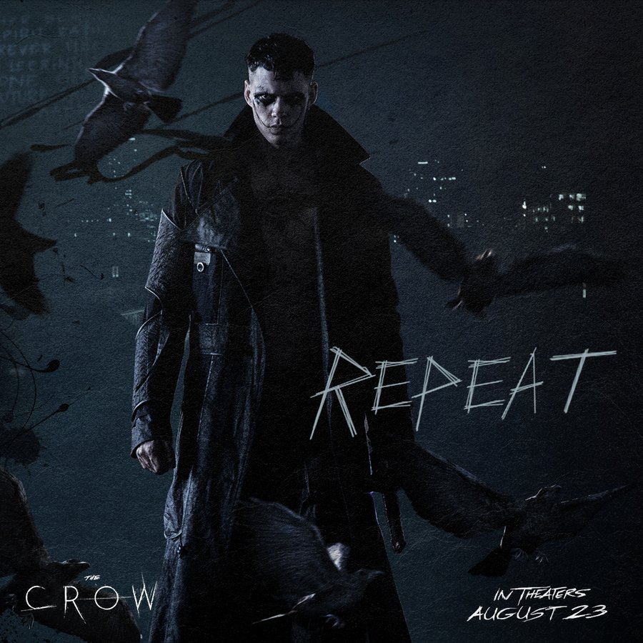 Nieuwe posters van The Crow met Bill Skarsgard 