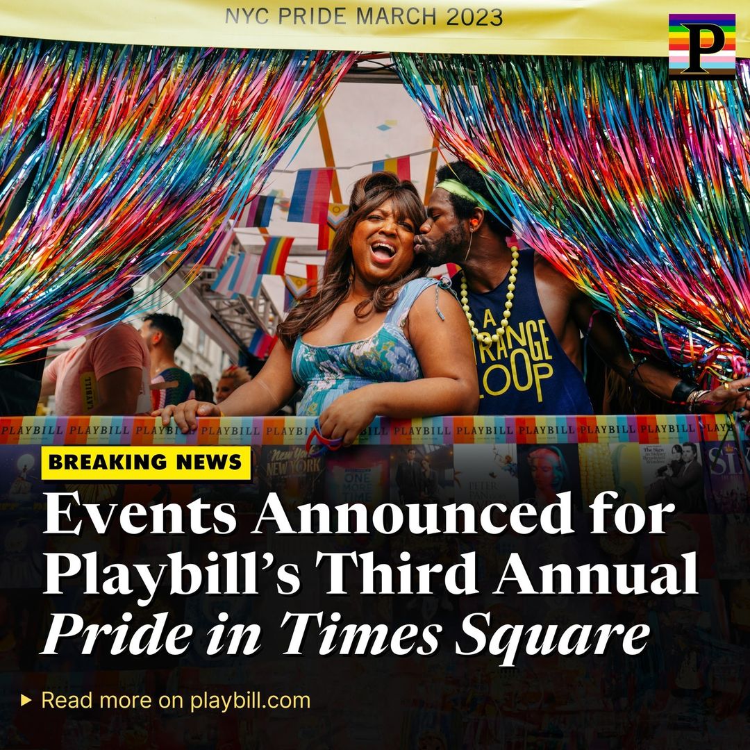 Celebrate #PrideMonth in Times Square tonight at 5:15 with the Broadway community!