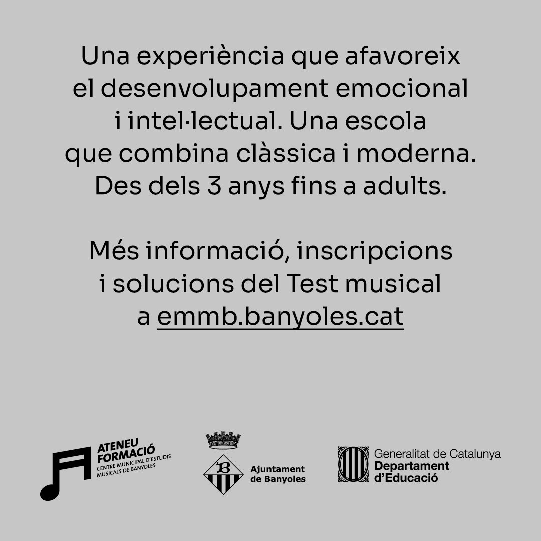 emmbanyoles's tweet photo. 🏕️🎶 @bivac_oficial tocarà el mes de juliol a Arrels, la festa major de l’@acampadajove, però després es quedaran a dormir a l’aire lliure? Els Bivac faran bivac? 🤭

🥳✨ Vine a l’#EMMB! Tots els nivells i edats tenen el seu lloc a la nostra escola! https://t.co/gPfAsxW3F6