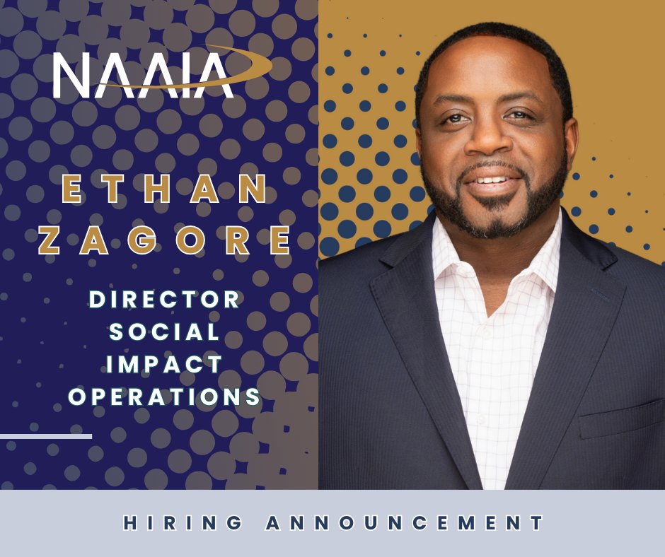 NAAIAFoundation's tweet photo. 📢 Exciting News from NAAIA Foundation! 📢

Ethan Zagore is our inaugural Director of Social Impact Operations.

Read more here: https://t.co/lCUGgUIOKF

#NAAIAFoundation #SocialImpact #Diversity #Inclusion #InsuranceIndustry #Vision2030 #Leadership #NAAIA24 https://t.co/a6Er9UkEbd
