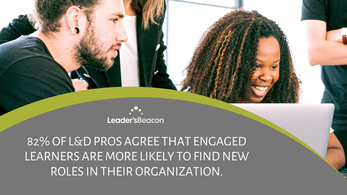 82% of L&amp;D pros agree that engaged learners are more likely to find new roles in their organization.

leadersbeacon.com

#leadership #leadersbeacon #talentdev #leadershipdevelopment #mbti #myersbriggs #personalitytype