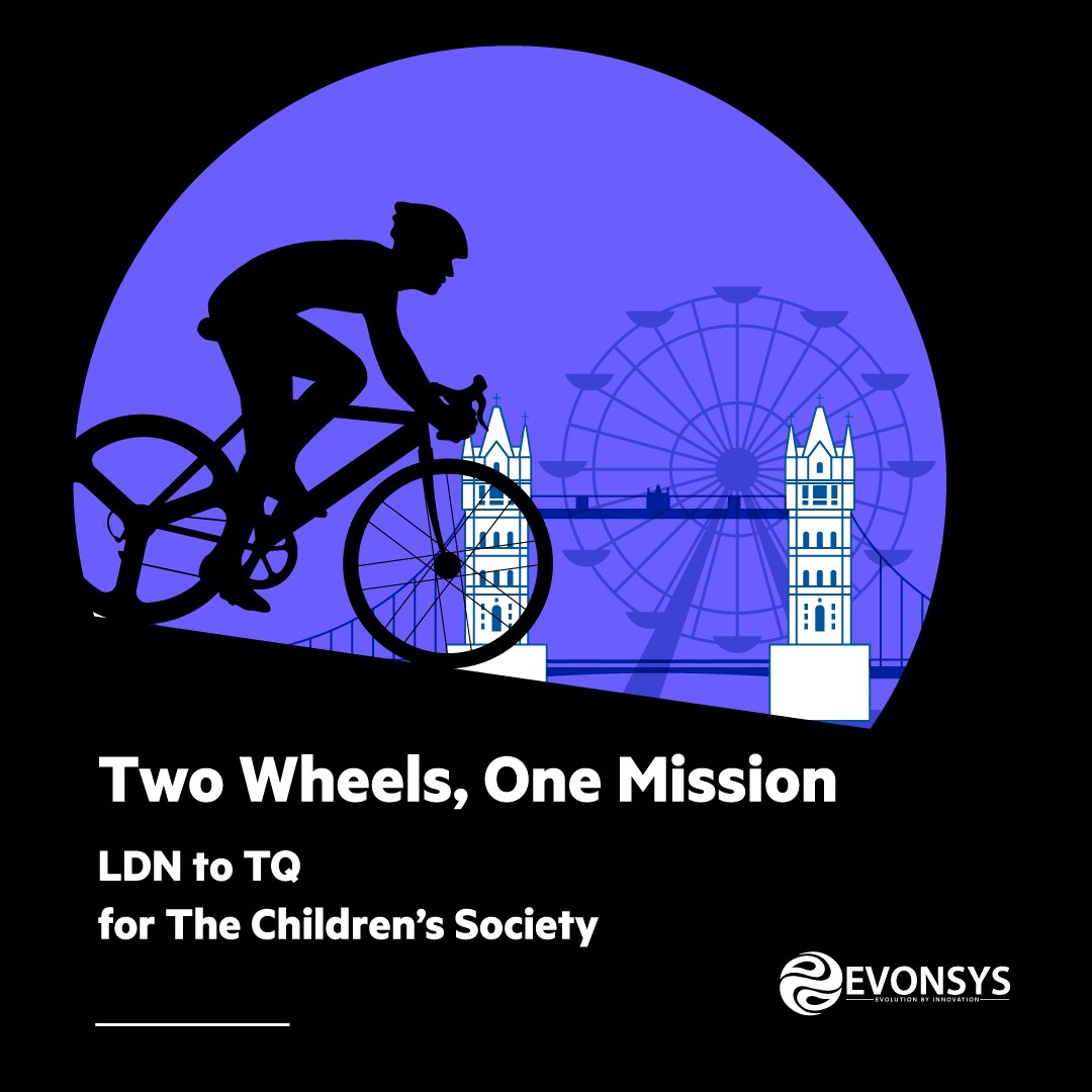 EvonSys's tweet photo. Excited to announce EvonSys sponsors PEGA Cycle Challenge, London to Torquay, benefiting The Children’s Society. Supporting vulnerable children for a brighter future. Join us in making a difference! 

#PegaCycleChallenge #TheChildrensSociety #EvonSys #Pega #LondonToTorquay https://t.co/nuMgNa32Wa