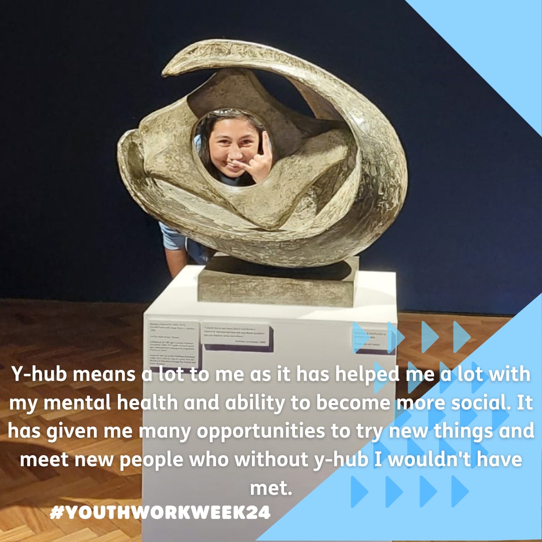 For #youthworkweek24 we asked young people what they get from attending our Y-Hub Project❓️
✨️Feedback like this from young people is what we love! ✨️
#YouthWork is the best job in the world 🌎 🙌 
#youthworkworks #WhyYouthWork #WythnosGwaithIeuenctid24