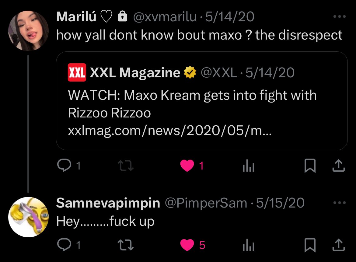PimperSam's tweet photo. @xvmarilu 🤨you’ve been mad active https://t.co/raQG8tujDR
