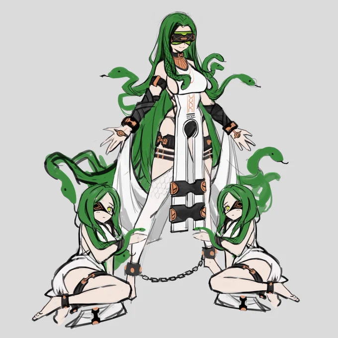 three Gorgon sisters -!