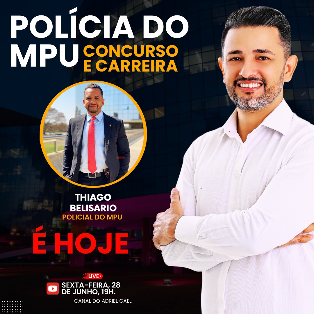 ADRIELGAEL's tweet photo. https://t.co/bxWjeLzcN1

 🔴 É hoje, não perca! Live Especial: Carreira no MPU com Thiago Belisario - Ao Vivo no YouTube! 🔴

📅 Data: Hoje, 28 de junho
🕖 Horário: 19h
📍 Local: Canal do YouTube Adriel Gael

-se no canal e ative o sininho para não perder nenhum conteúdo! 👆 https://t.co/Ydqrtt1wR5
