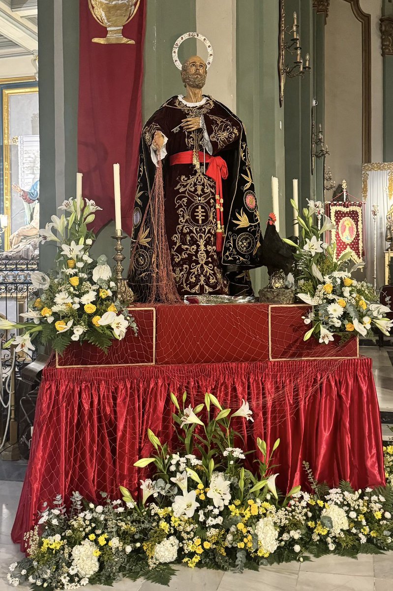 Nuestro San Pedro preparado para su día.

Recordamos que la eucaristía se celebrará mañana a las 20:30 horas en la Iglesia de Santa María.
