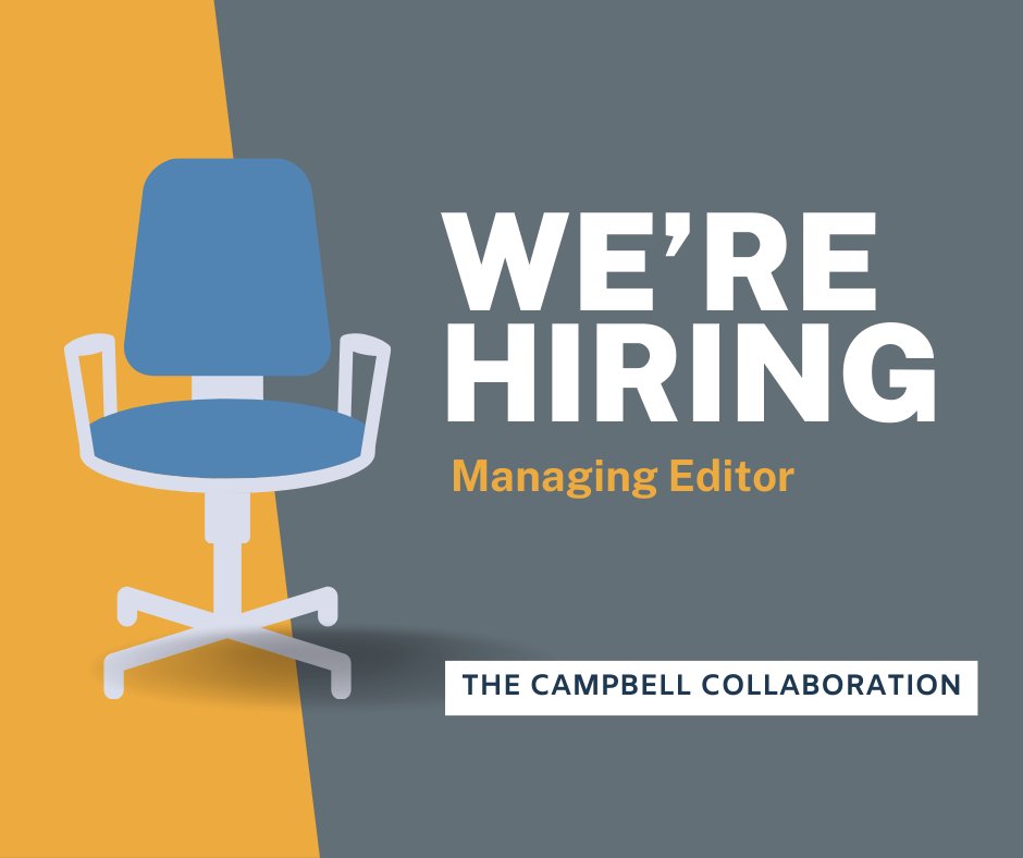 The Campbell Collaboration (@campbellreviews) on Twitter photo 🍁 We're looking for someone with strong coordination, project management, and data management skills, based in Canada. Could you be Campbell's new Managing Editor? Find out more information here: shorturl.at/SZasx #JobAlert
@bruyerecare
<a href="/uOttawa/">Université d'Ottawa | University of Ottawa</a> 🍁 We're looking for someone with strong coordination, project management, and data management skills, based in Canada. Could you be Campbell's new Managing Editor? Find out more information here: shorturl.at/SZasx #JobAlert
@bruyerecare
<a href="/uOttawa/">Université d'Ottawa | University of Ottawa</a>