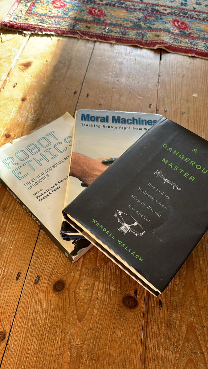 machine_ethics's tweet image. Reading before my next interview with @WendellWallach #aiethicsbookclub #roboethics #aiethics #ethics #aiarmsrace #aiarms #humanintheloop #machineethics