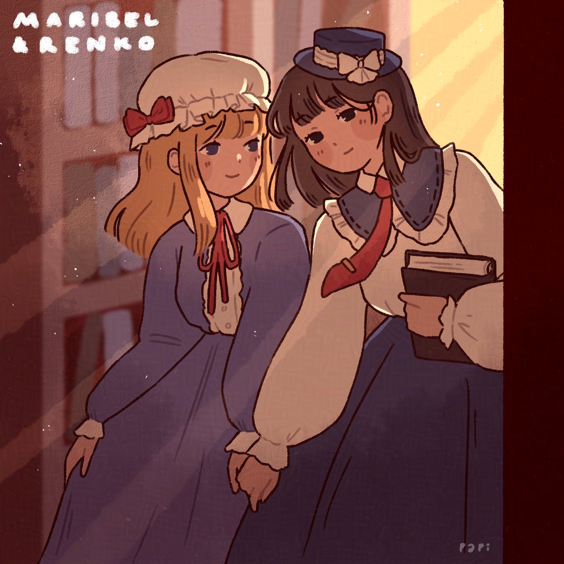 papiapricot's tweet photo. 📖⊹.°˖✧  touhou of the day
#MaribelHearn #マエリベリー・ハーン https://t.co/Vn5bEl7pF5